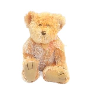 Vintage Sears Teddy Bear Plush with Orange Bow